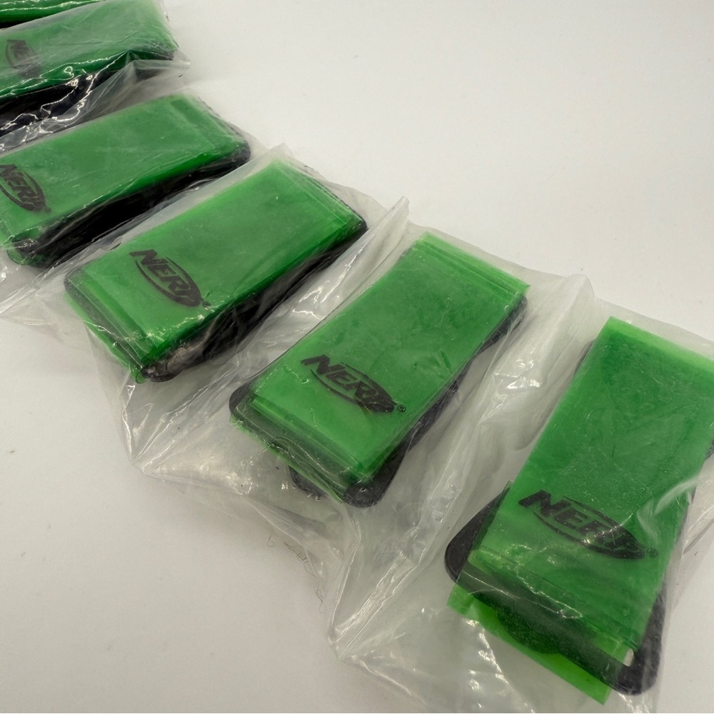Nerf Flag Football Replacement Flags 8 Green Flags Clips New